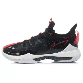 Кроссовки для бадминтона Li Ning Battle Axe III с амортизацией, нескользящие, износостойкие, дышащие, легкие, с низким верхом, унисекс, черные, белые, AYAR025-2 39