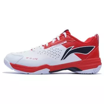 Кроссовки для бадминтона Li Ning Blade Lite с амортизацией, износостойкие, нескользящие, низкие, унисекс, белые, красные, AYZT005-4 39