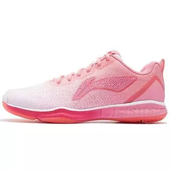 Кроссовки для бадминтона Li Ning Fabric TPU Gradient Shock Absorbing Non-Slip Wear Resistance Airful Lightweight Low Top Women AYTP022-14 Pink 35