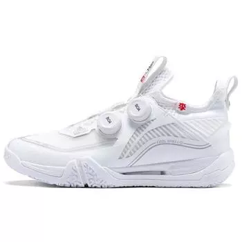 Кроссовки для бадминтона Li Ning Ground Flight Max с нескользящей износостойкой подошвой, мужские, белые, AYAT001-1 41