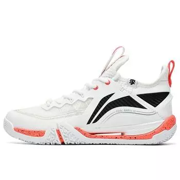 Кроссовки для бадминтона Li Ning Ground Flight II Pro, удобные, дышащие, нескользящие, износостойкие, с низким верхом, унисекс, белые, AYAT003-3 40