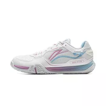 Кроссовки для бадминтона Li Ning Ground Flying III Lite с амортизацией, нескользящие, с низким верхом, унисекс, стандартные, белые, AYTV003-1 39