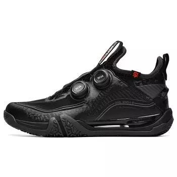 Кроссовки для бадминтона Li Ning Ground Flying Max с нескользящей износостойкой подошвой средней высоты, мужские, черные, AYAT001-2 40
