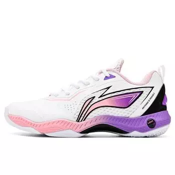 Кроссовки для бадминтона Li Ning из полиуретана, нескользящие, амортизирующие, износостойкие, устойчивые к истиранию, дышащие, с низким верхом, унисекс, белые, черные, AYZT003-1 38