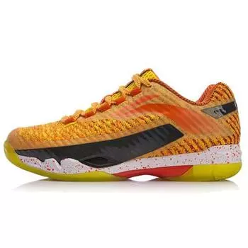 Кроссовки для бадминтона Li Ning Pioneer Fabric Professional Competition с амортизацией и отскоком, женские, лимонно-желтые, AYAN016-1 35