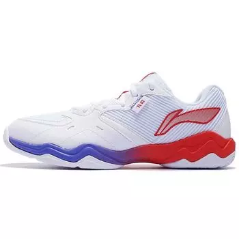 Кроссовки для бадминтона Li Ning Sound Wave 2 из искусственной кожи с амортизацией, нескользящие, износостойкие, с низким верхом, унисекс, стандартные, белые, AYTS016-8 42