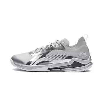 Кроссовки для бадминтона Li Ning Speed Pro с амортизацией, противоскользящие, износостойкие, дышащие, поддерживающие, с низким верхом, унисекс, серебристые, AYAS012-3 40