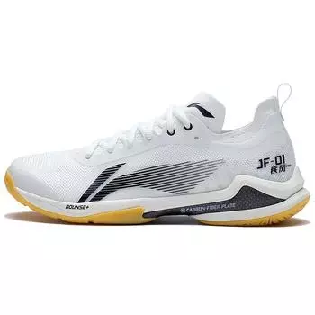 Кроссовки для бадминтона Li Ning Speed Pro прочные, дышащие, нескользящие, с низким верхом, унисекс, белые, черные, AYAS012-4 40