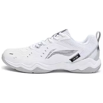 Кроссовки для бадминтона Li Ning Speed Series с легкими перьями, защитой от ударов, нескользящие, с низким верхом, унисекс, белые, серые, AYTU023-2 40