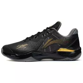Кроссовки для бадминтона Li Ning Thunder Series Thunder CL из ткани с высокой устойчивостью к скольжению и износу, унисекс, черные, AYAS034-1 41