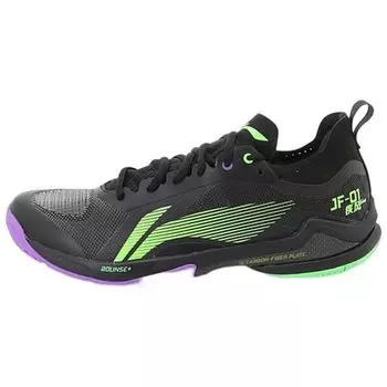 Кроссовки для бадминтона Li Ning Wind Pro Fabric TPU с полосатым принтом, амортизирующие, дышащие, износостойкие, поддерживающие, нескользящие, с низким верхом AYAS012-2 44
