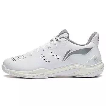 Кроссовки для бадминтона Li Ning Yun Ting с амортизацией и дышащими свойствами, унисекс, белые, AYAS028-2 45