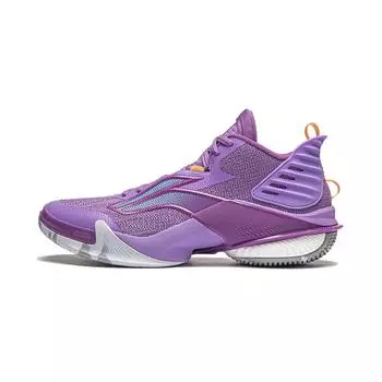 Кроссовки для баскетбола Li Ning Air Strike 10, удобные, модные, дышащие, с поддержкой и отскоком, среднего размера, мужские, кроссовки Misty-Purple ABAU017-1 40