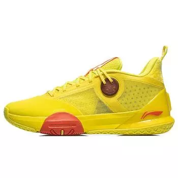 Кроссовки для баскетбола Li Ning All Day 6, удобные, модные, амортизирующие, нескользящие, износостойкие, поддерживающие, средней высоты, желтые, ABPR019-5 42