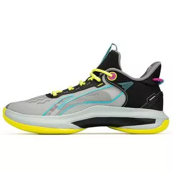 Кроссовки для баскетбола Li Ning Comfortable Shock Absorbing Non-Slip Durable Low Top для мужчин Серый Черный ABPR069-6 40