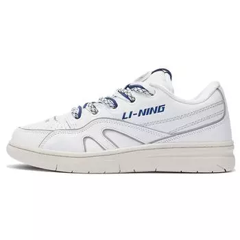 Кроссовки для баскетбола Li Ning Deluxe Sp Low 937 с амортизацией, нескользящие, износостойкие, легкие, низкие, в стиле ретро, мужские, белые AGBR095-1 43