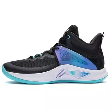 Кроссовки для баскетбола Li Ning Flash с низким верхом, амортизирующие, нескользящие, износостойкие, мужские, светло-синие ABAR099-1 45