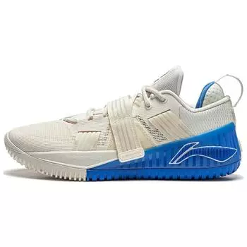 Кроссовки для баскетбола Li Ning Fury Beijing Time, модные, удобные, универсальные, из ткани TPU, нескользящие, износостойкие, низкие, мужские, белые, синие, ABFT019-9 46