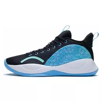 Кроссовки для баскетбола Li Ning Magic Cloud, удобные, универсальные, амортизирующие, нескользящие, износостойкие, с низким верхом, мужские, черные, синие, ABPS005-2 41