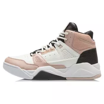 Кроссовки для баскетбола Li Ning Shock Absorbing Non-Slip Wear Resistance Airproof Lightweight High-Backetball Retro Women s sneakers White Brown Black AGBR084-2 35