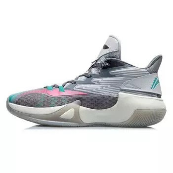 Кроссовки для баскетбола Li Ning Speed Wind Comfortable Daily Shock Absorbing Non-Slip Mid Top Men sketball shoes Shark-Gray ABPR061-3 45