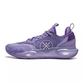Кроссовки для баскетбола Li Ning, удобные, простые, универсальные, нескользящие, амортизирующие, низкие, детские, фиолетовые, YKBU020-5 40