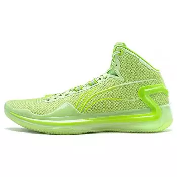 Кроссовки для баскетбола LiNing Blade 4 Bounce Technology, легкие, амортизирующие, противоскользящие, средней высоты, мужские, кроссовки Butterfly-Pink Green ABAT095-7 42