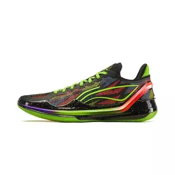 Кроссовки для баскетбола LiNing Blade 4V2 Inward Artist Professional All-Around, мужские кроссовки флуоресцентно-зеленого и красного цвета ABAU037-11 39