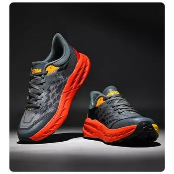 Кроссовки для бега Carbon Plate Racing, мужские сетчатые дышащие повседневные туфли, спортивная обувь, студенческие амортизирующие кроссовки для бега 39 красный