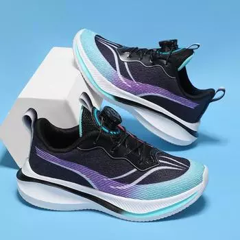 Кроссовки для бега для мальчиков, осенние, новые, сетчатые, дышащие, детские, спортивные, студенческие, вращающаяся пряжка, баскетбольные кроссовки Jinjiang 31