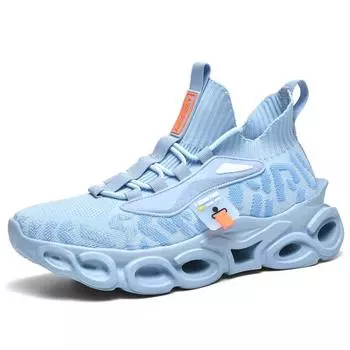 Кроссовки для бега для молодых мужчин 2025 года, спортивная обувь с толстой подошвой и сеткой, большой размер, повседневная баскетбольная обувь для мужчин 40 белый