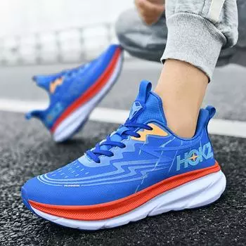 Кроссовки для бега для мужчин, роскошный дизайн, повседневные сетчатые туфли на плоской подошве, легкие, удобные, дышащие, спортивные, теннисные туфли для мужчин 36 оранжевый