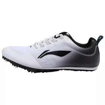 Кроссовки для бега Li Ning Athletics Sprinting Anti-Slip с низким верхом и шипами унисекс-обувь Белый Черный LJJO118-6 36