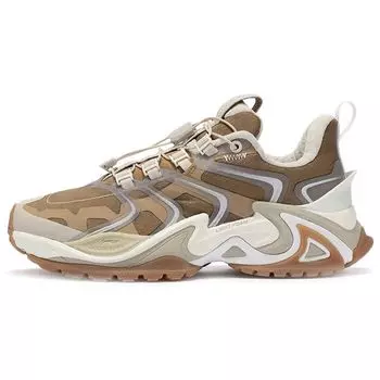 Кроссовки для бега Li Ning Cat Paw X-Claw Ace со светоотражающими амортизирующими вставками, женские кроссовки для бега, коричневые, ARYR018-9 36