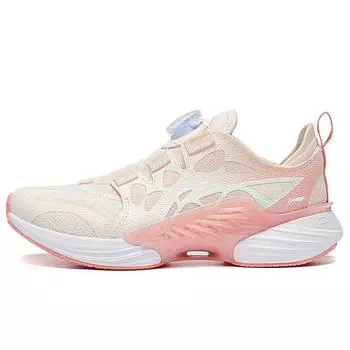 Кроссовки для бега Li Ning Childrens Canglan 2.0 Walker со светоотражающими буквами, амортизирующие, с отскоком, с низким верхом, детские кроссовки для бега розового абрикосового цвета YKFT058-6 33