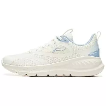 Кроссовки для бега Li Ning Easy Flex Soft Shock Absorbing, износостойкие, дышащие, с отскоком, с низким верхом, женские кроссовки для бега, белые, синие ARSU094-2 39