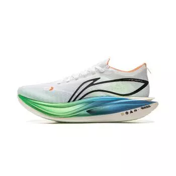 Кроссовки для бега Li Ning Feidian 5 Elite Ultra Light Technology Carbon Plate унисекс белые зеленые синие ARMV003-11 46