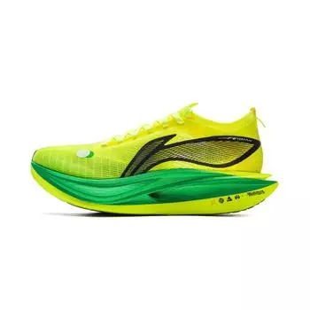 Кроссовки для бега Li Ning Feidian 5 Elite Ultra Light Technology Mesh Upper Professional Speed Training Cushioning, кроссовки для бега унисекс, желтые ARMV003-15 45