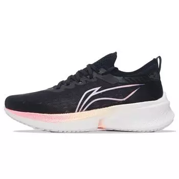 Кроссовки для бега Li Ning Feidian Discovery, цельные, тканые, с поддержкой устойчивости, с низким верхом, женские, черные, ARMS016-4 37