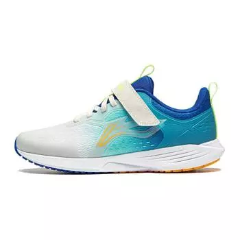 Кроссовки для бега Li Ning Kids, универсальные, нескользящие, амортизирующие, с низким верхом, детские кроссовки для бега, белые, зеленые, YKFU070-1 37
