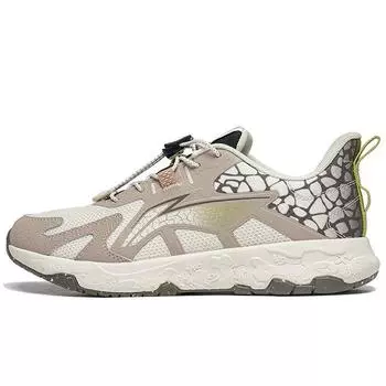 Кроссовки для бега Li Ning Kids Zhixing Lite 2.0 с амортизацией и нескользящей подошвой, детские кроссовки серо-белого цвета YKFT056-5 38