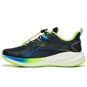 Кроссовки для бега Li Ning Lightweight с технологией амортизации, нескользящие, с низким верхом, детские кроссовки для бега, черные YKFT062-3 31