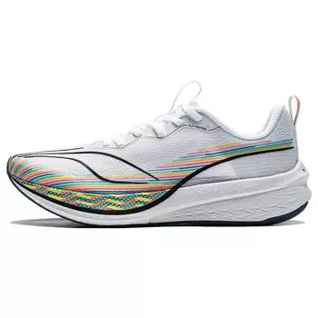 Кроссовки для бега Li Ning Red Rabbit 6 Pro с амортизацией, износостойкие, дышащие, низкие, женские, стандартные, белые, ARMT014-16 36