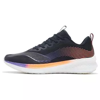 Кроссовки для бега Li Ning Red Rabbit 5 Pro легкие, высокопрочные, нескользящие, амортизирующие, с низким верхом, мужские, черные, фиолетовые, оранжевые, ARMS025-1 45