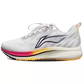 Кроссовки для бега Li Ning Red Rabbit 5 с низким верхом, амортизирующие, нескользящие, женские, серые, фиолетовые, ARMS010-7 36
