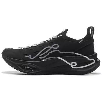 Кроссовки для бега Li Ning Trend Series Fly Electric CRC с амортизацией, нескользящие, износостойкие, с низким верхом, унисекс, черные AZGU043-3 40