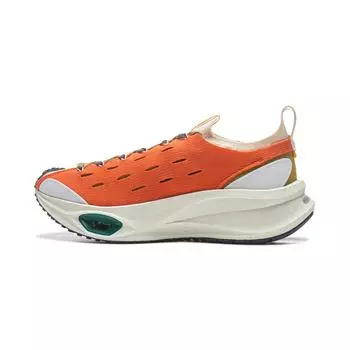 Кроссовки для бега Li Ning Trend Series Fly Electric CRC с амортизацией, износостойкие, низкие, повседневные, унисекс, оранжевые, белые AZGU043-4 41