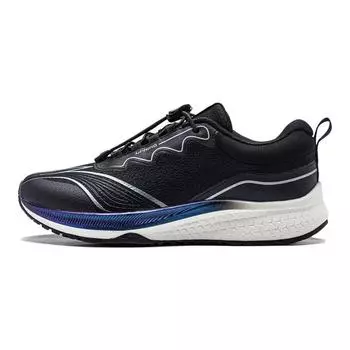 Кроссовки для бега Li Ning Youth Light Foam Cushioning Durable Breathable Support Balance Lightweight Rebound Low Top Kids Running Shoes Black YKFT086-1 32