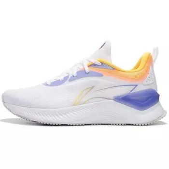 Кроссовки для бега Li Ning Yue Ying Element с низким верхом, амортизирующие, нескользящие, износостойкие, мужские, белые, фиолетовые ARHS009-1 41