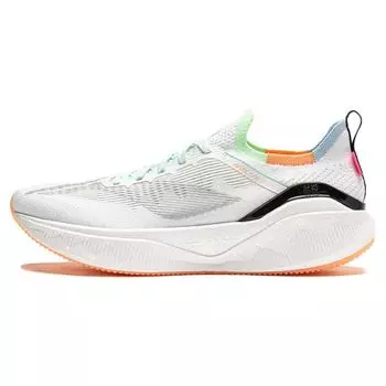 Кроссовки для бега Li Ning Yue Ying 3.0 Pro с технологией Dopamine, устойчивостью, амортизацией, нескользящие, низкие, мужские, белые, зеленые ARHU001-8 40